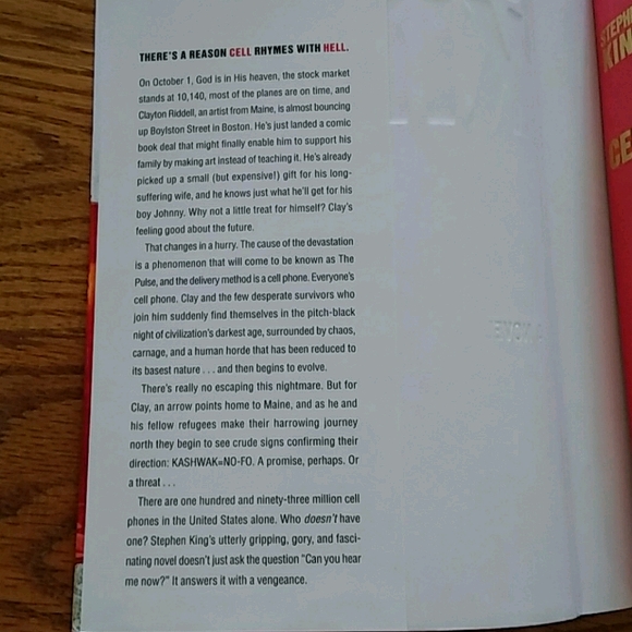 Stephen King Novels Cell & Lisey's Story HB/DJ - Picture 3 of 10